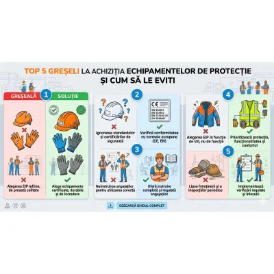 Top 5 greseli la achizitia echipamentelor de protectie si cum sa le eviti