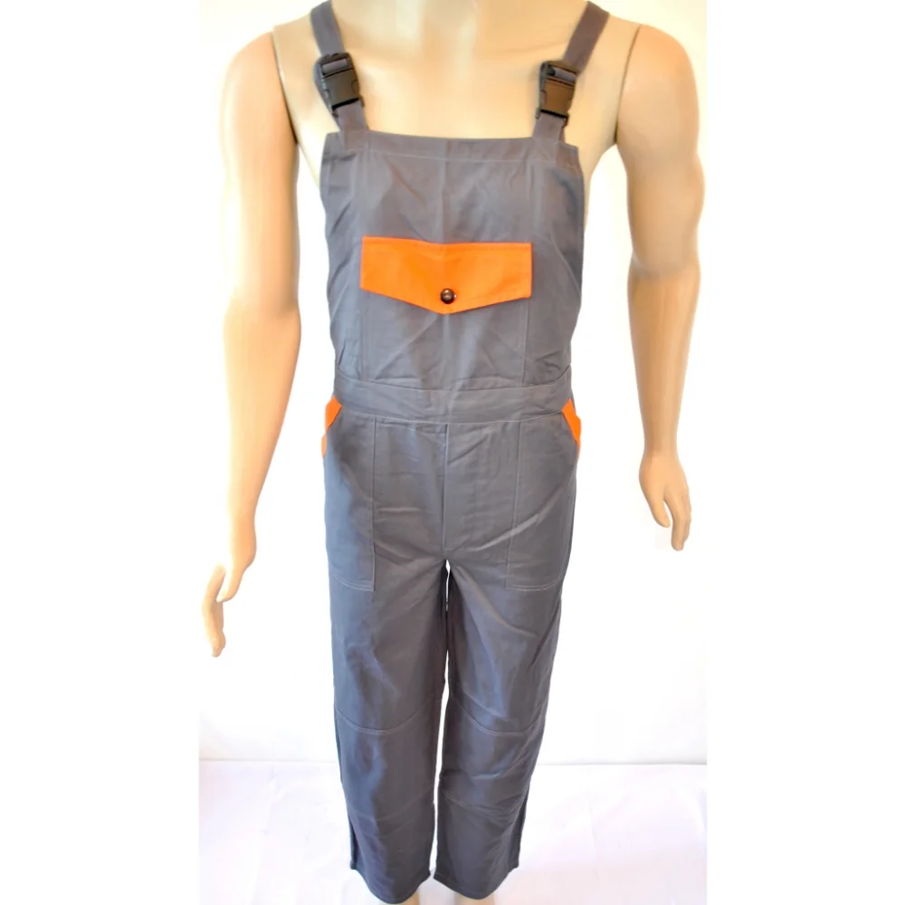 Pantalon cu Pieptar cu Insertii Color