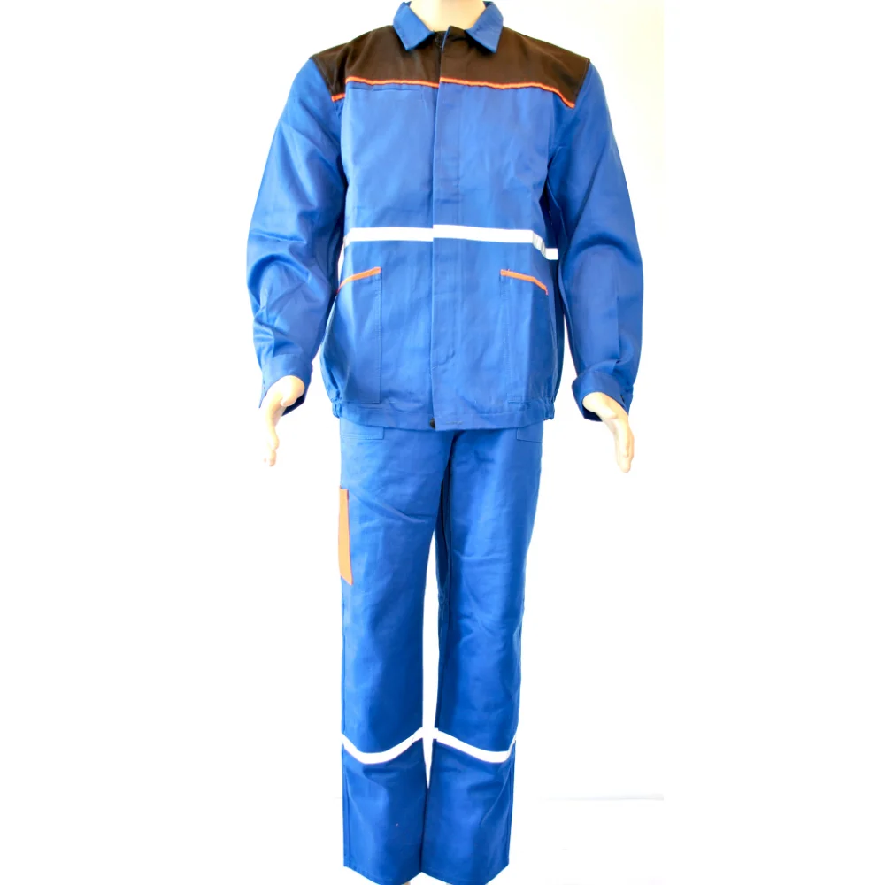 Costum salopeta clasica combinata cu benzi