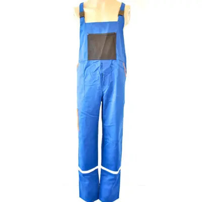 Pantalon Cu Pieptar Combinat cu Benzi