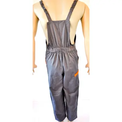 Pantalon cu Pieptar cu Insertii Color
