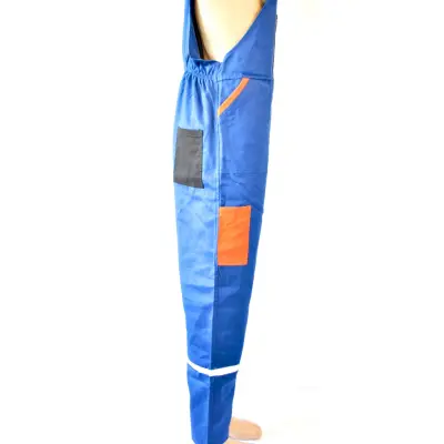 Pantalon Cu Pieptar Combinat cu Benzi