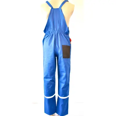 Pantalon Cu Pieptar Combinat cu Benzi