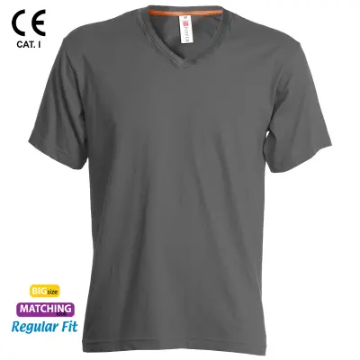 Tricou cu guler in V